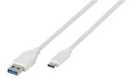 Vivanco USB-kabel USB 3.2 Gen1 (USB 3.0 / USB 3.1 Gen1) USB-A stekker, USB-C stekker 1.00 m Wit 37560 - thumbnail