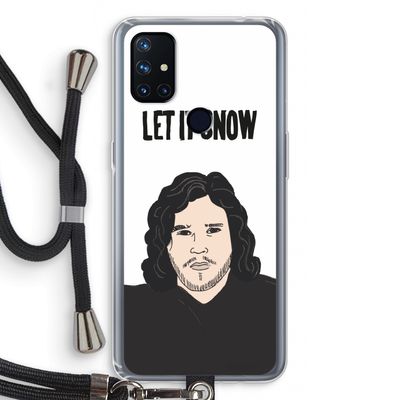 Let It Snow: OnePlus Nord N10 5G Transparant Hoesje met koord