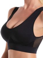 Perforated Seamless Sports Bra Plus Size