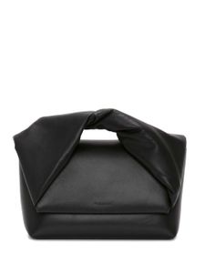 JW Anderson large Twister leather shoulder bag - Noir