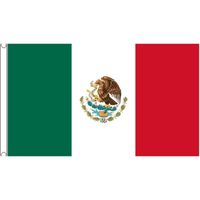 Mega vlag Mexico 150 x 240 cm - thumbnail