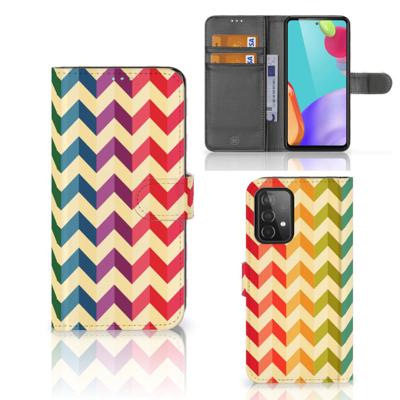 Samsung Galaxy A52 | Telefoon Hoesje | Zigzag Multi Color Samsung Galaxy A52 | Telefoon Hoesje | Zigzag Multi Color