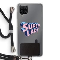 Superlady: Samsung Galaxy A12 Transparant Hoesje met koord Superlady: Samsung Galaxy A12 Transparant Hoesje met koord