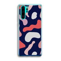Memphis Shapes Pink: Huawei P30 Pro Transparant Hoesje