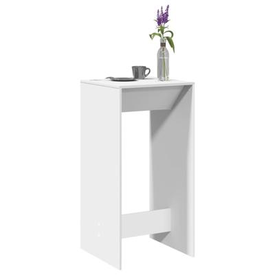 Bartafel 51x50x103,5 cm bewerkt hout wit