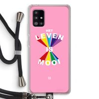 Het Leven Is Mooi: Samsung Galaxy A51 5G Transparant Hoesje met koord