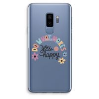 Happy days: Samsung Galaxy S9 Plus Transparant Hoesje