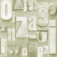 3d-industriële stijl behang letters