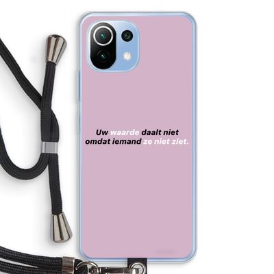 uw waarde daalt niet: Xiaomi Mi 11 Lite Transparant Hoesje met koord