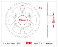RK Chain wheel 520 45z steel black