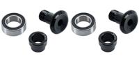 Cube trunnion rock mount bearing set stereo hybrid