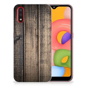 Samsung Galaxy A01 Bumper Hoesje Steigerhout