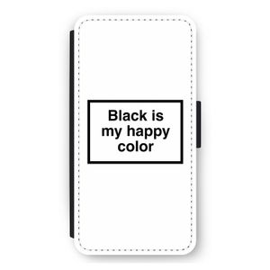 Black is my happy color: iPhone 11 Flip Hoesje