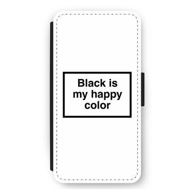 Black is my happy color: iPhone 11 Flip Hoesje