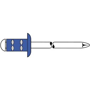 Gesipa 1464884 Popnagel (Ø x l) 4 mm x 10 mm Staal Staal 100 stuk(s)