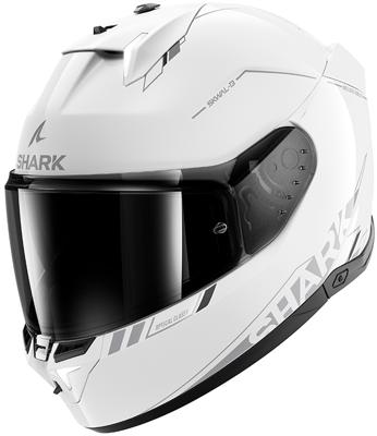 SHARK Skwal i3 Blank SP, Integraalhelm, Wit-Zilver-Antraciet WSA