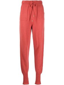 TWINSET pantalon en laine vierge et cachemire mélangés - Rouge