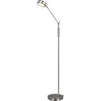 LED Vloerlamp - Trion Franco - 6.5W - Aanpasbare Kleur - Dimbaar - Rond - Mat Nikkel - Aluminium LED Vloerlamp - Trion Franco - 6.5W - Aanpasbare Kleur - Dimbaar - Rond - Mat Nikkel - Aluminium