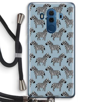 Zebra: Huawei Mate 10 Pro Transparant Hoesje met koord