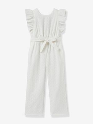 Jumpsuit voor meisjes Suzanne - CYRILLUS ecru