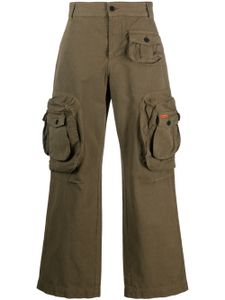 Heron Preston pantalon droit à patch logo - Vert