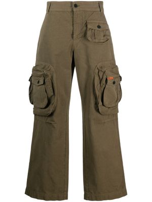 Heron Preston pantalon droit à patch logo - Vert