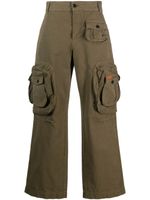 Heron Preston pantalon droit à patch logo - Vert Heron Preston pantalon droit à patch logo - Vert