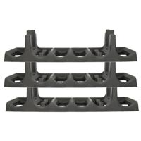 EDA Wijnflessen rek - 3x laags - kunststof - 18x flessen - L60 x B22 x H14 cm - Wijnrekken EDA Wijnflessen rek - 3x laags - kunststof - 18x flessen - L60 x B22 x H14 cm - Wijnrekken