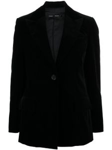 Proenza Schouler blazer en velours à simple boutonnage - Noir