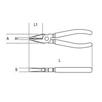 Beta 1150BM-HS 180 Combinatietangen hoog verchroomd twee componenten handgreep H-SAFE - 011504148 011504148 - thumbnail