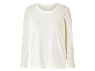 esmara Dames shirt met lange mouwen (Wit, L (44/46))