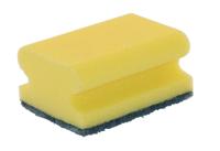 Luva Schuurspons met greep geel / groen ca. 9