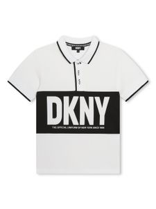 Dkny Kids polo à design colour block - Blanc