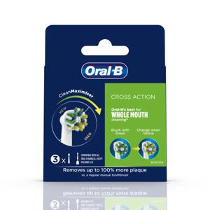 Oral-B CrossAction Opzetborstel Met CleanMaximiser-technologie, Verpakking Van 3 Stuks