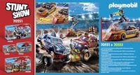 PLAYMOBIL Stuntshow - Crashcar constructiespeelgoed 70551 - thumbnail