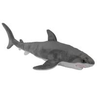 Nature Planet Knuffeldier witte haai - zachte pluche stof - 58 cm