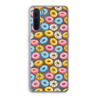 Pink donuts: Oppo A91 Transparant Hoesje - thumbnail