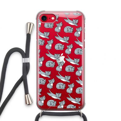 Poezen: iPhone SE 2020 Transparant Hoesje met koord