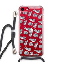 Poezen: iPhone SE 2020 Transparant Hoesje met koord