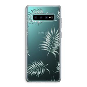 Simple leaves: Samsung Galaxy S10 Plus Transparant Hoesje