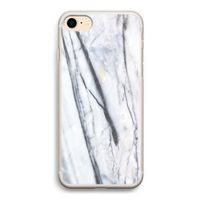 Gestreepte marmer: iPhone 7 Transparant Hoesje