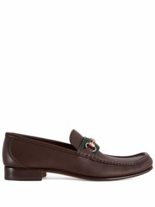 Gucci mocassins à détails de mors - Marron