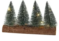 LED Kerstbomen op stronk 10 lampjes 20x4x12 cm