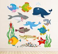 Stickers vissen en zeedieren Stickers vissen en zeedieren
