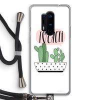 I love cacti: OnePlus 8 Pro Transparant Hoesje met koord