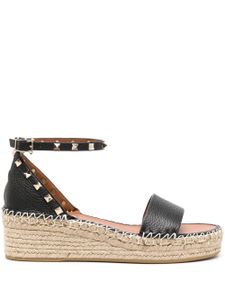 Valentino Garavani espadrilles à plateforme 55 mm - Noir