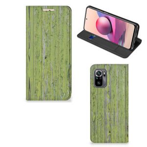 Xiaomi Redmi Note 10 4G | 10S | Poco M5s Book Wallet Case Green Wood