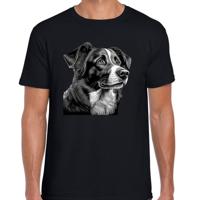 Cadeau/verkleed T-shirt heren - zwart - Border Collie hond - honden liefhebber