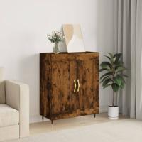 Dressoir 69,5x34x90 cm bewerkt hout gerookt eikenkleurig