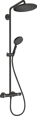 Hansgrohe Croma Select S Showerpipe 280 1jet EcoSmart met douchethermostaat en handdouche Raindance Select S 120 3jet, mat zwart